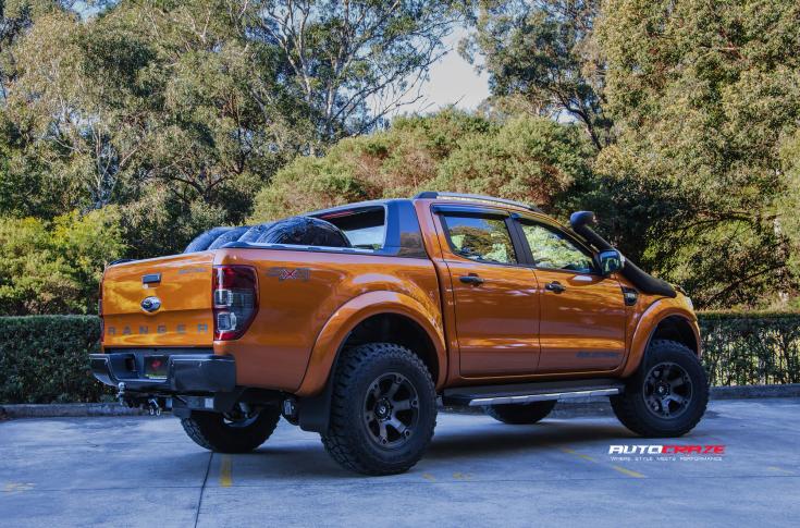 FORD RANGER BEAST BLACK & MACHINED WITH DARK TINT